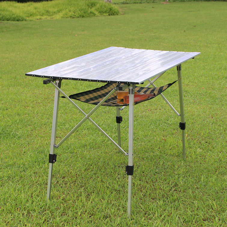 Arlmont & Co. Marleigh Folding Metal Camping Table Wayfair